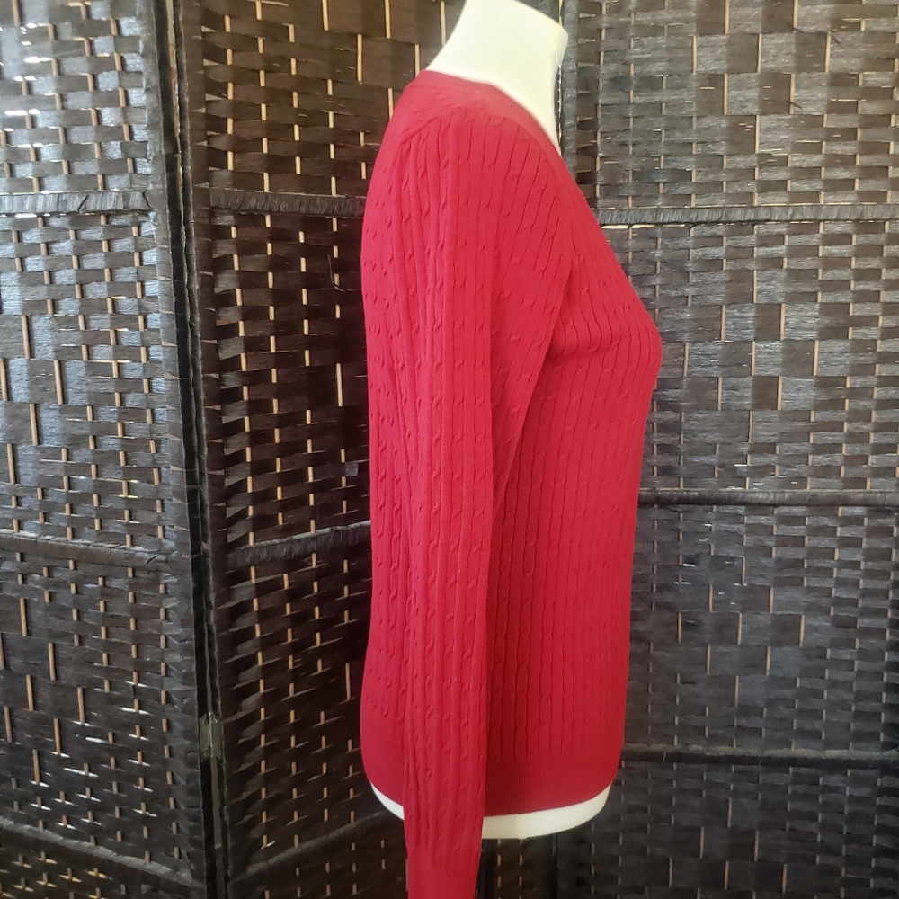 Talbots V Neck Sweater Size L View 2